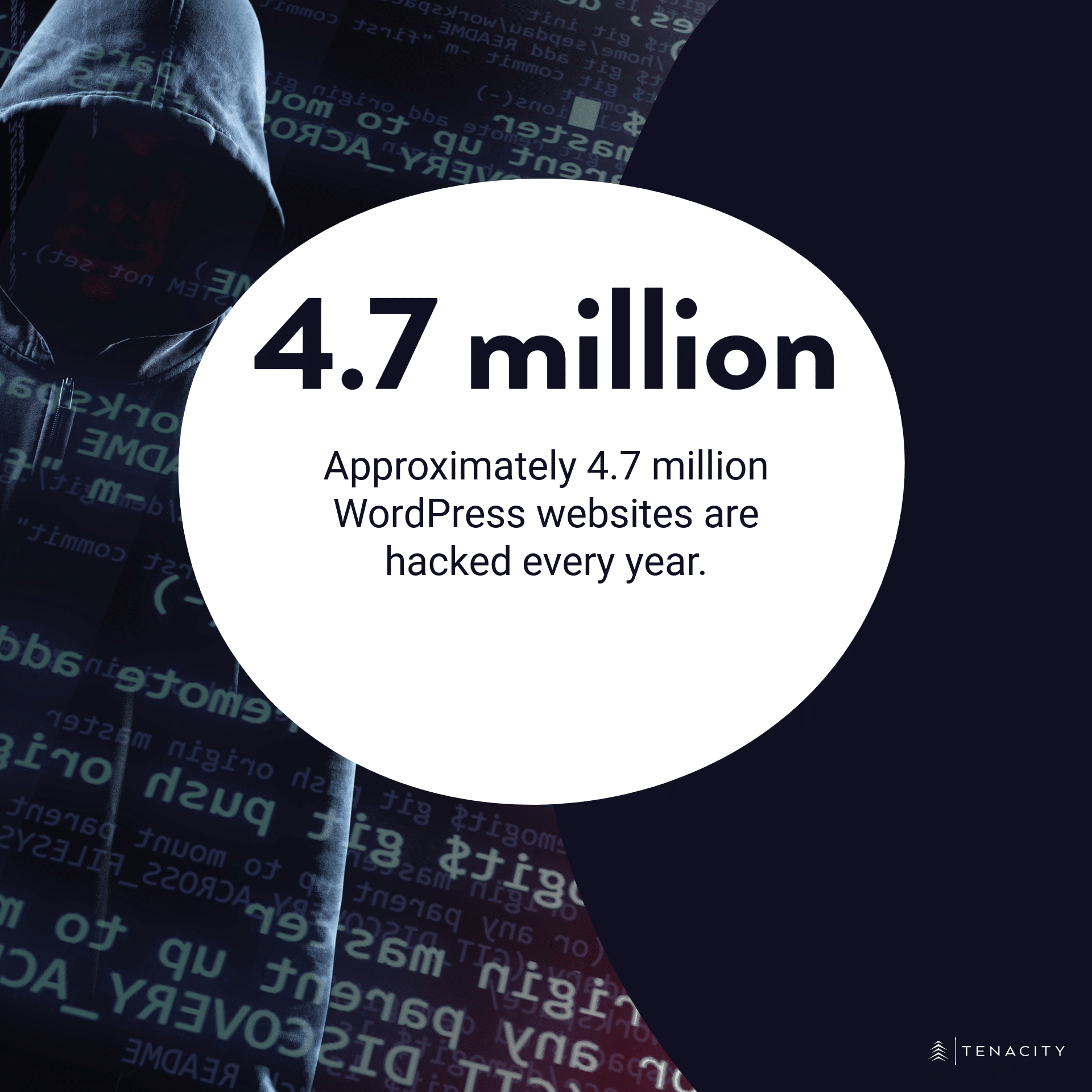 Approximately 4.7 million WordPress websites are hacked every year.