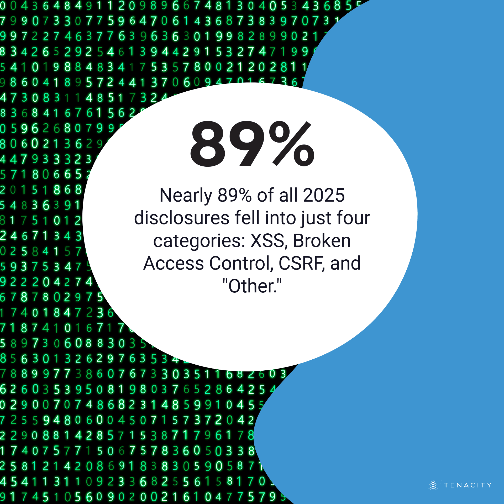 Nearly 89% of all 2025 disclosures fell into just four categories: XSS, Broken Access Control, CSRF, and Other.